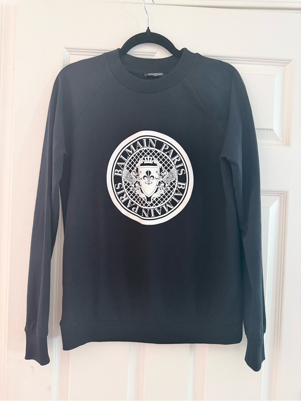 Balmain Paris Black Logo Sweatshirt